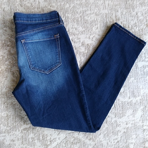 Old Navy Boyfriend Straight Distressed Jeans 4R Blue - Picture 2 of 16